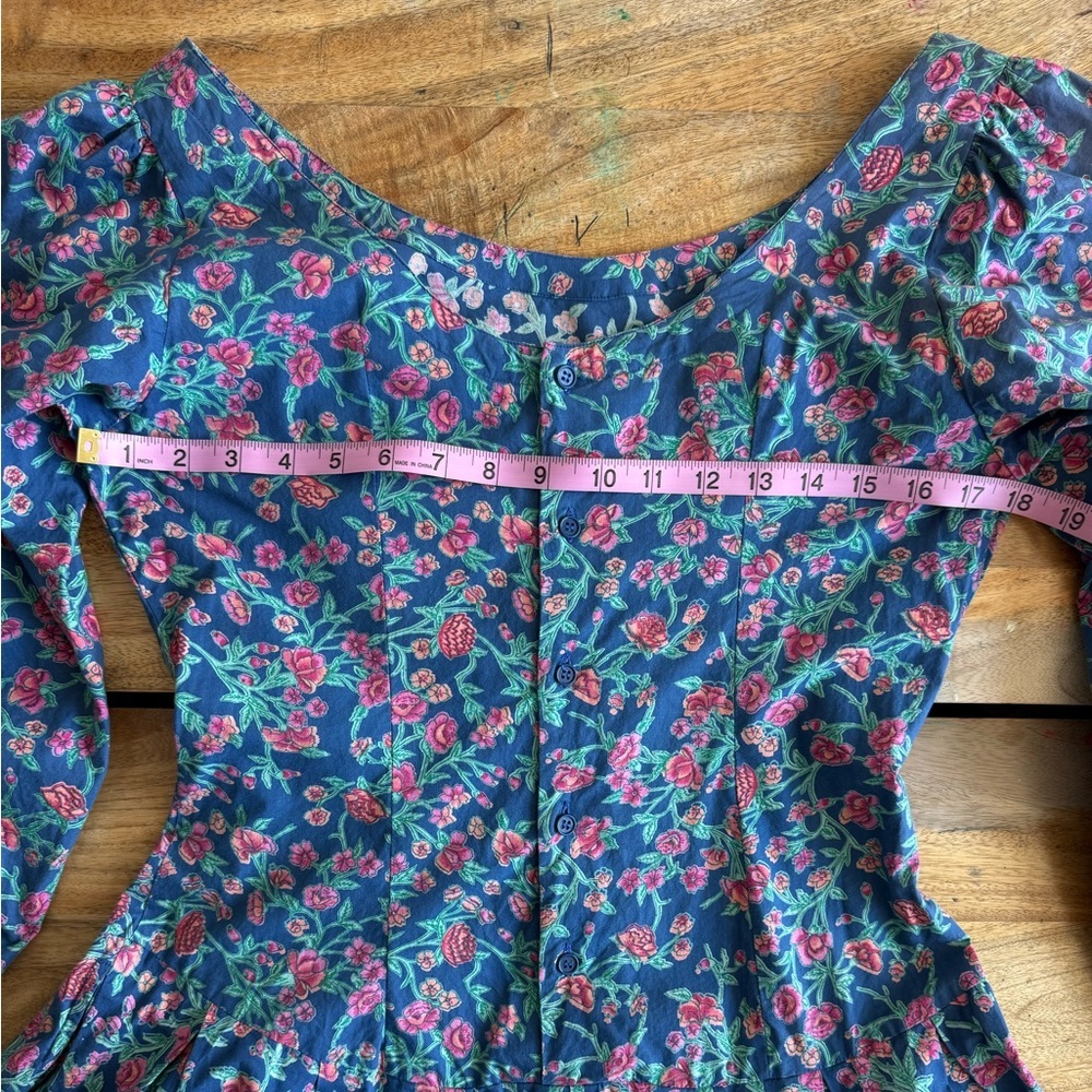 Komil Floral Cotton Dress Blue S
Vintage Feel - Picture 11 of 14